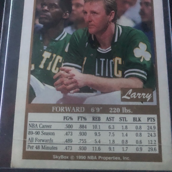 Larry bird basketball card - Picture 2 of 4